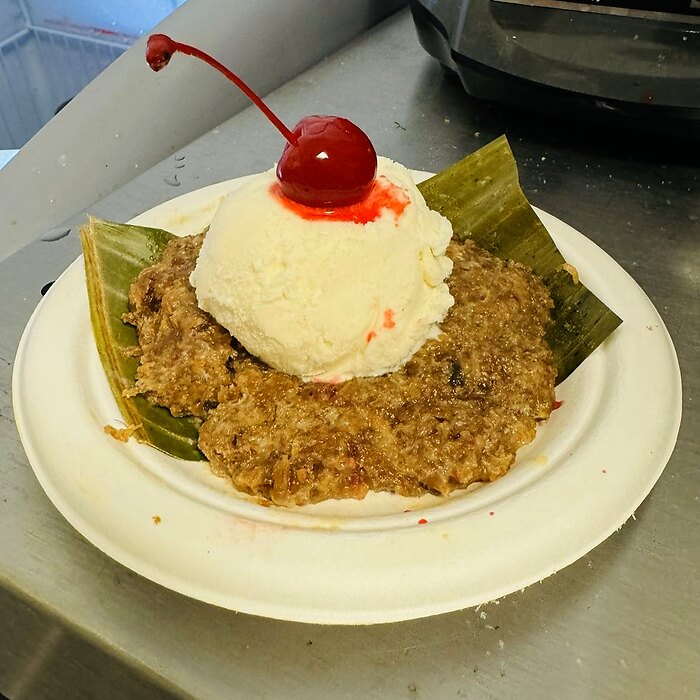 Butter Gulkand and Ice Cream